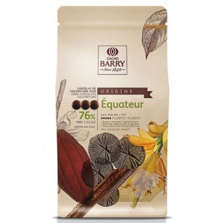 Chocolat Noir Origine Équateur 76% - 1 kg 