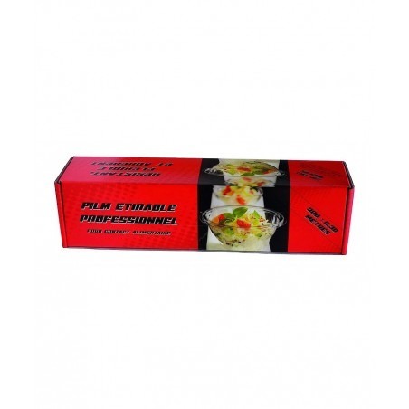 Film étirable alimentaire en boîte distributrice avec zip cut - Différentes Dimensions Disponibles Taille:30 cm
