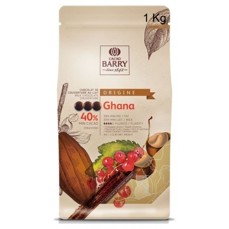 Chocolat Lait Ghana 40% Poids:1 Kg