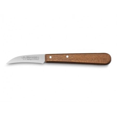 Couteau d'office manche en bois  Longueur de lame:Bec d'oiseau 6 cm