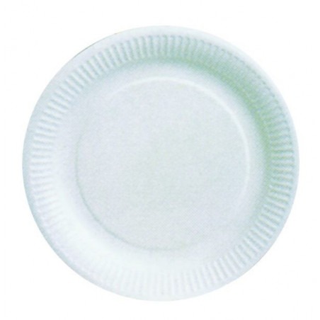 Assiettes en Carton Blanc de 18 cm - Paquet de 100 